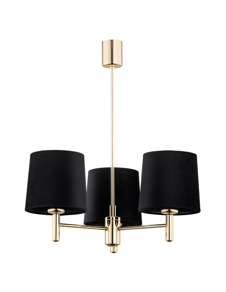 Classic chandeliers - Argon PONTE PLUS 3 fl. chandelier 3x15W (max) black dark brass 6111 - product kolory-swiatla.pl 5