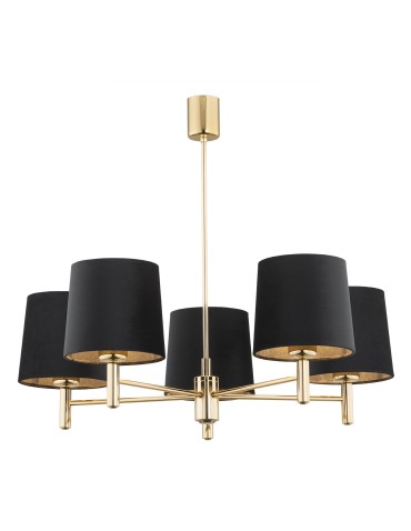 Argon PONTE PLUS 5 fl. chandelier 5x15W (max) black dark brass 2107