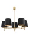 Argon PONTE PLUS 5 fl. chandelier 5x15W (max) black dark brass 2107
