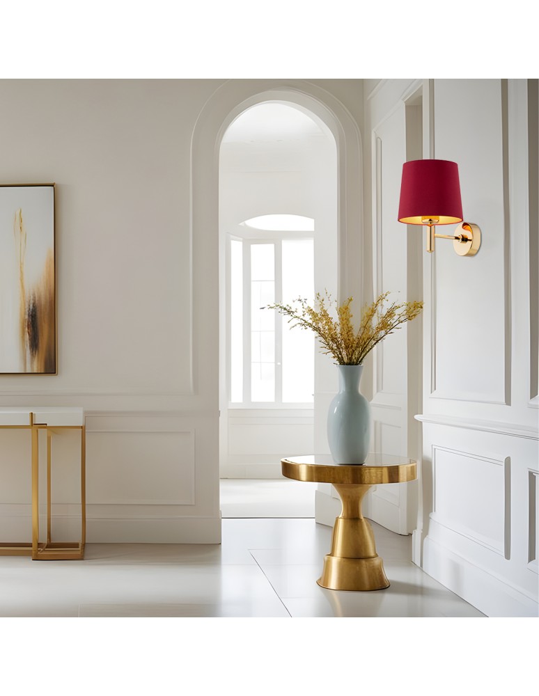 Classic wall lamps - Argon PONTE PLUS wall lamp 1 pł. 1x15W (max) red dark brass 8311 - product kolory-swiatla.pl 3