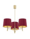 Argon PONTE PLUS 3 fl. chandelier 3x15W (max) red dark brass 6266