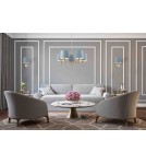 Classic wall lamps - Argon PONTE wall lamp 1 pł. 1x15W (max) blue dark brass 4347 - product 2