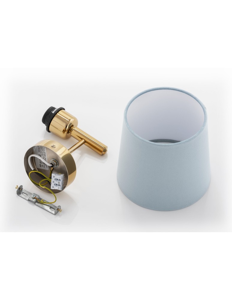 Classic wall lamps - Argon PONTE wall lamp 1 pł. 1x15W (max) blue dark brass 4347 - product kolory-swiatla.pl 10