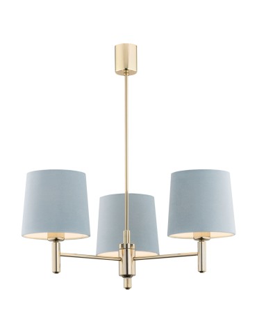 Argon PONTE 3 fl. pendant lamp 3x15W (max) blue dark brass 1484