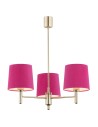 Argon PONTE 3 fl. pendant lamp 3x15W (max) pink dark brass 1498