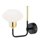 Argon RAVELLO kinkiet 1 pł. 1x7W (max) opal mat czarny struktura 8032