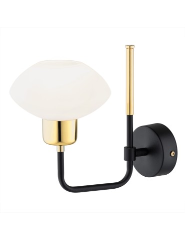 Argon RAVELLO wall lamp 1 pł. 1x7W (max) opal mat black structure 8032