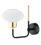 Argon RAVELLO kinkiet 1 pł. 1x7W (max) opal mat czarny struktura 8032