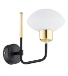 Argon RAVELLO kinkiet 1 pł. 1x7W (max) opal mat czarny struktura 8032