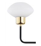 Argon RAVELLO kinkiet 1 pł. 1x7W (max) opal mat czarny struktura 8032