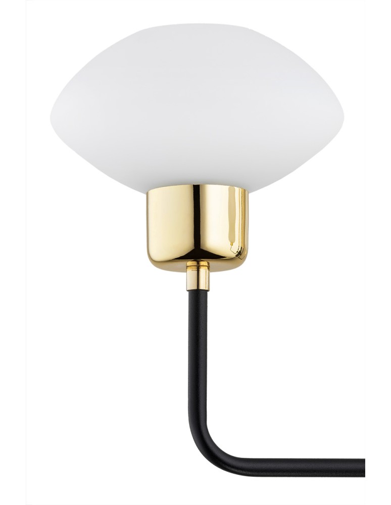 Argon RAVELLO kinkiet 1 pł. 1x7W (max) opal mat czarny struktura 8032