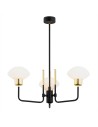 Argon RAVELLO żyrandol 3 pł. 3x7W (max) opal mat czarny struktura 6166
