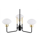 Argon RAVELLO żyrandol 3 pł. 3x7W (max) opal mat czarny struktura 6166