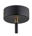 Argon RAVELLO żyrandol 5 pł. 5x7W (max) opal mat czarny struktura 2128