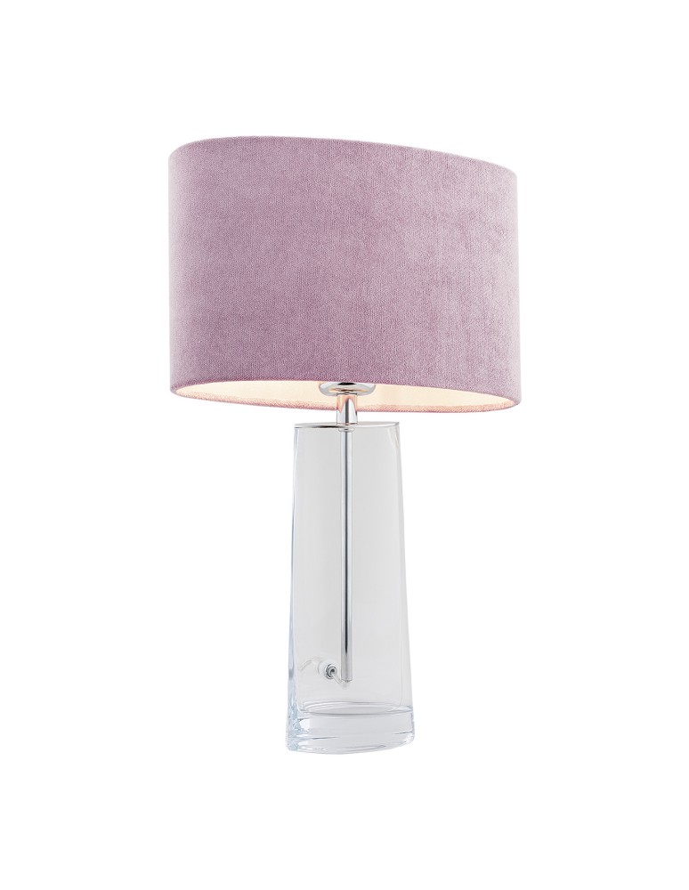Glass standing lamps - Argon PRATO 1 fl. table lamp 1x15W (max) pink transparent 3841 - product kolory-swiatla.pl 1