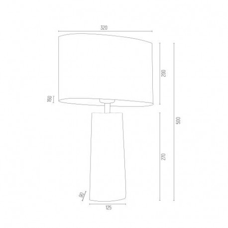Argon PRATO lampa stołowa 1 pł. 1x15W (max) różowy transparentny 3841