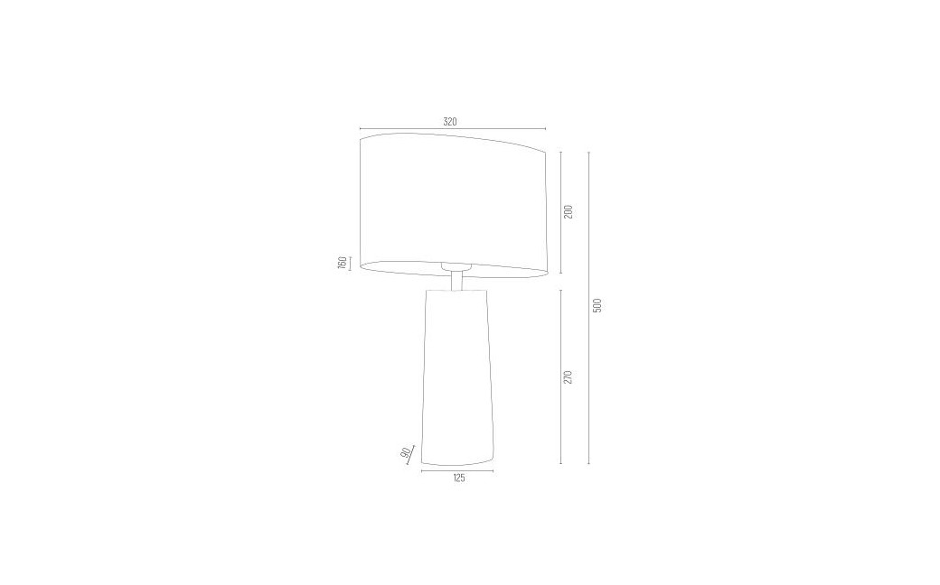 Argon PRATO lampa stołowa 1 pł. 1x15W (max) różowy transparentny 3841