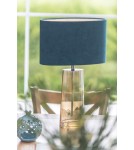 Glass standing lamps - Argon PRATO 1 fl. table lamp 1x15W (max) turquoise leaf honey 3842 - product 2