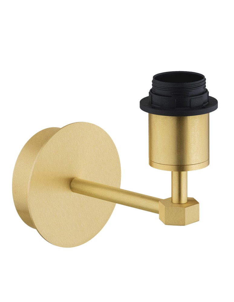 Wall lamps with lampshade - Argon PRINCETON 8545 satin lampshade, brass - product kolory-swiatla.pl 4