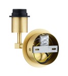 Wall lamps with lampshade - Argon PRINCETON 8545 satin lampshade, brass - product 5