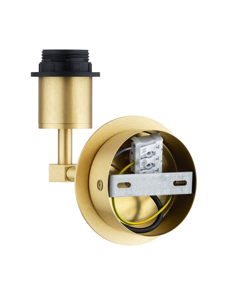 Wall lamps with lampshade - Argon PRINCETON 8545 satin lampshade, brass - product kolory-swiatla.pl 5