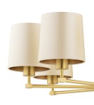 Gold chandeliers - Argon PRINCETON 5071 satin lampshade, brass - product 4