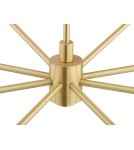 Gold chandeliers - Argon PRINCETON 5071 satin lampshade, brass - product 5