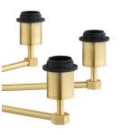 Gold chandeliers - Argon PRINCETON 5071 satin lampshade, brass - product 7