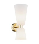 Argon RENO kinkiet 2 pł. 2x7W (max) opal mat mosiądz 1034