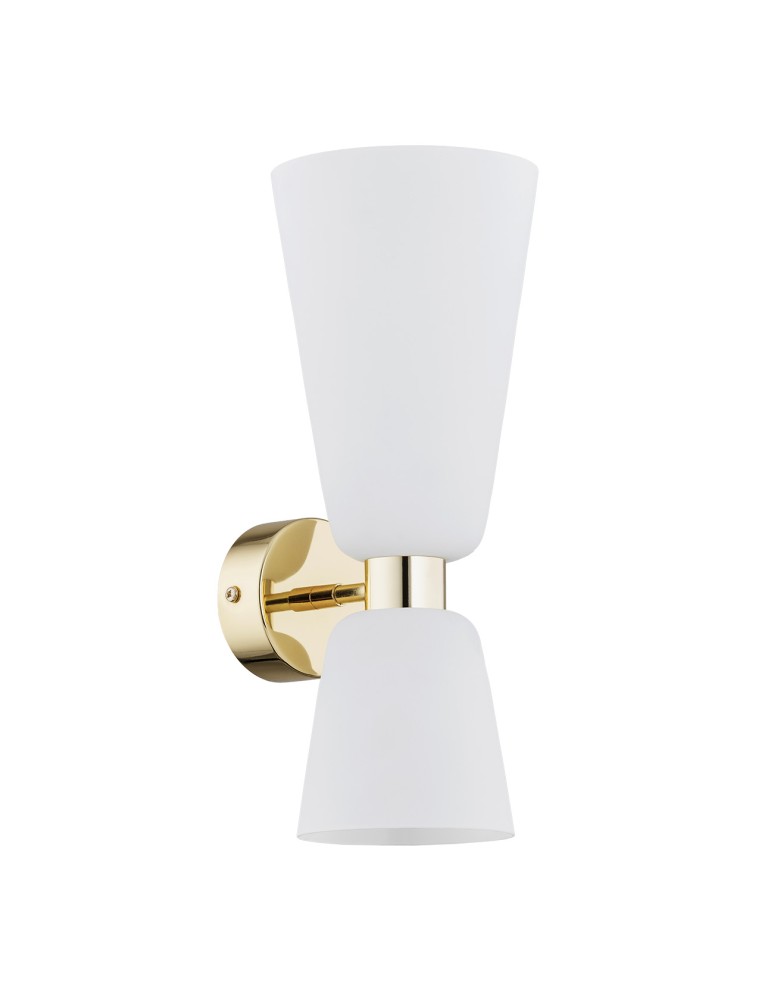 Argon RENO kinkiet 2 pł. 2x7W (max) opal mat mosiądz 1034