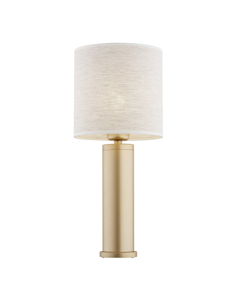 Table lamps with lampshade - Argon RIVA l. table 1 fl. 1x15W (max) linen gold 8315 - product kolory-swiatla.pl 1