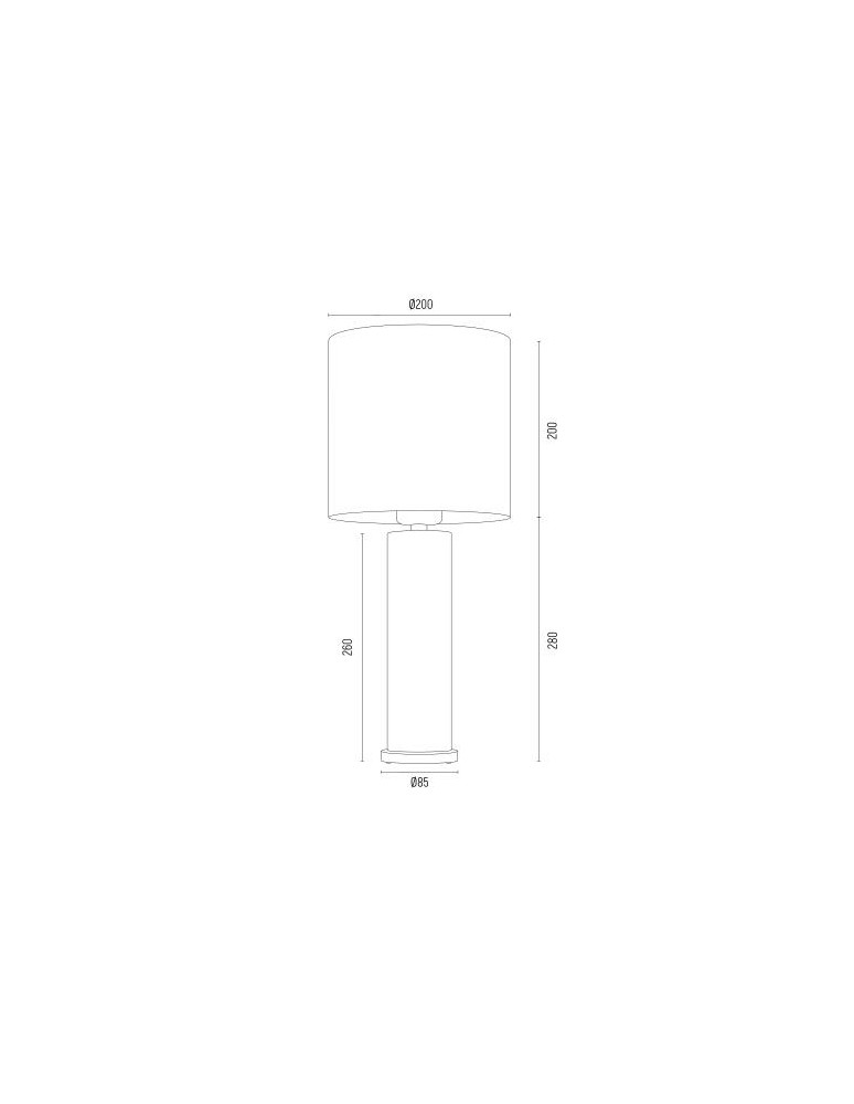 Modern table lamps - Argon RIVA l. table 1 fl. 1x15W (max) linen black 8316 - product kolory-swiatla.pl 5