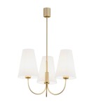 3-point chandelier - Argon SAFIANO 3 fl. chandelier 3x15W (max) white gold 6267 - product 1