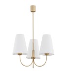 3-point chandelier - Argon SAFIANO 3 fl. chandelier 3x15W (max) white gold 6267 - product 2