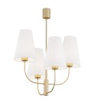 4 point chandelier - Argon SAFIANO 4 fl. chandelier 4x15W (max) white gold 1821 - product 1