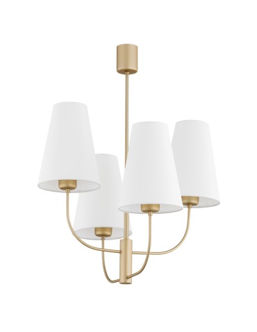 Argon SAFIANO żyrandol 4 pł. 4x15W (max) biały złoty 1821 - produkt 2