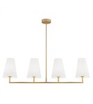 4 point chandelier - Argon SAFIANO 4 fl. pendant lamp 4x15W (max) white gold 1828 - product 1