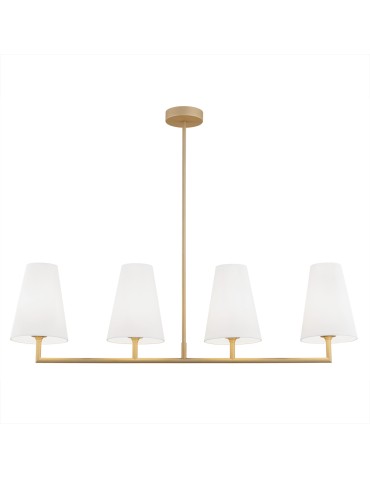 Argon SAFIANO 4 fl. pendant lamp 4x15W (max) white gold 1828