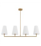 4 point chandelier - Argon SAFIANO 4 fl. pendant lamp 4x15W (max) white gold 1828 - product 2