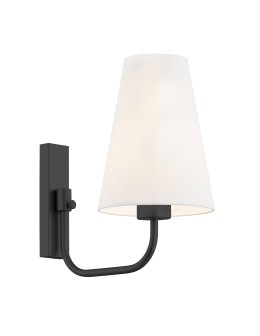 Argon SAFIANO kinkiet 1 pł. 1x15W (max) biały czarny 8376