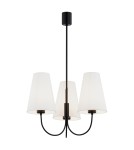 3-point chandelier - Argon SAFIANO 3 fl. chandelier 3x15W (max) white black 6268 - product 1