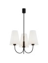 Argon SAFIANO 3 fl. chandelier 3x15W (max) white black 6268