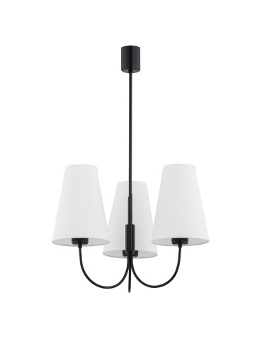 Argon SAFIANO 3 fl. chandelier 3x15W (max) white black 6268 - product 2