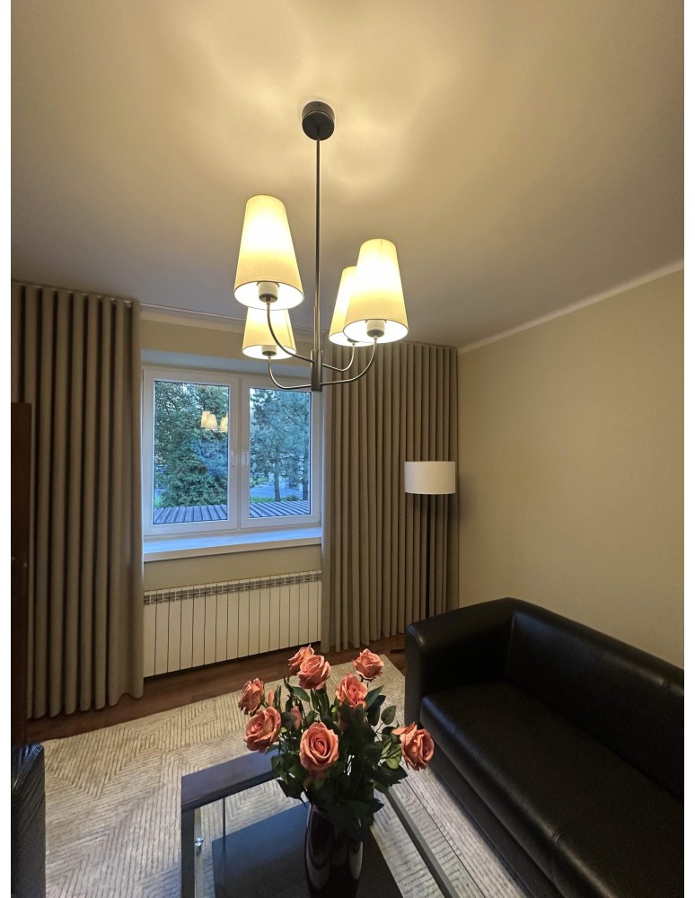 4 point chandelier - Argon SAFIANO chandelier 4 fl. 4x15W (max) white black 1822 - product kolory-swiatla.pl 3