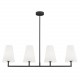 Argon SAFIANO lampa wisząca 4 pł. 4x15W (max) biały czarny 1831