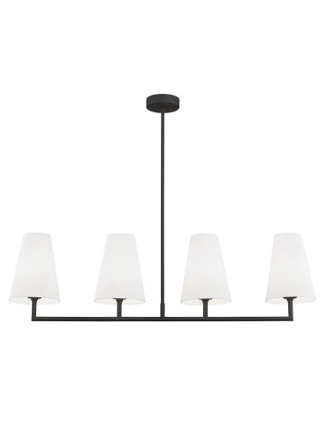 Argon SAFIANO 4 fl. pendant lamp 4x15W (max) white black 1831