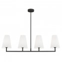 Argon SAFIANO lampa wisząca 4 pł. 4x15W (max) biały czarny 1831