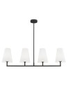 Argon SAFIANO 4 fl. pendant lamp 4x15W (max) white black 1831