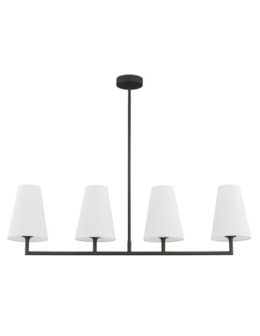 Argon SAFIANO 4 fl. pendant lamp 4x15W (max) white black 1831 - product 2