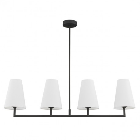Argon SAFIANO lampa wisząca 4 pł. 4x15W (max) biały czarny 1831